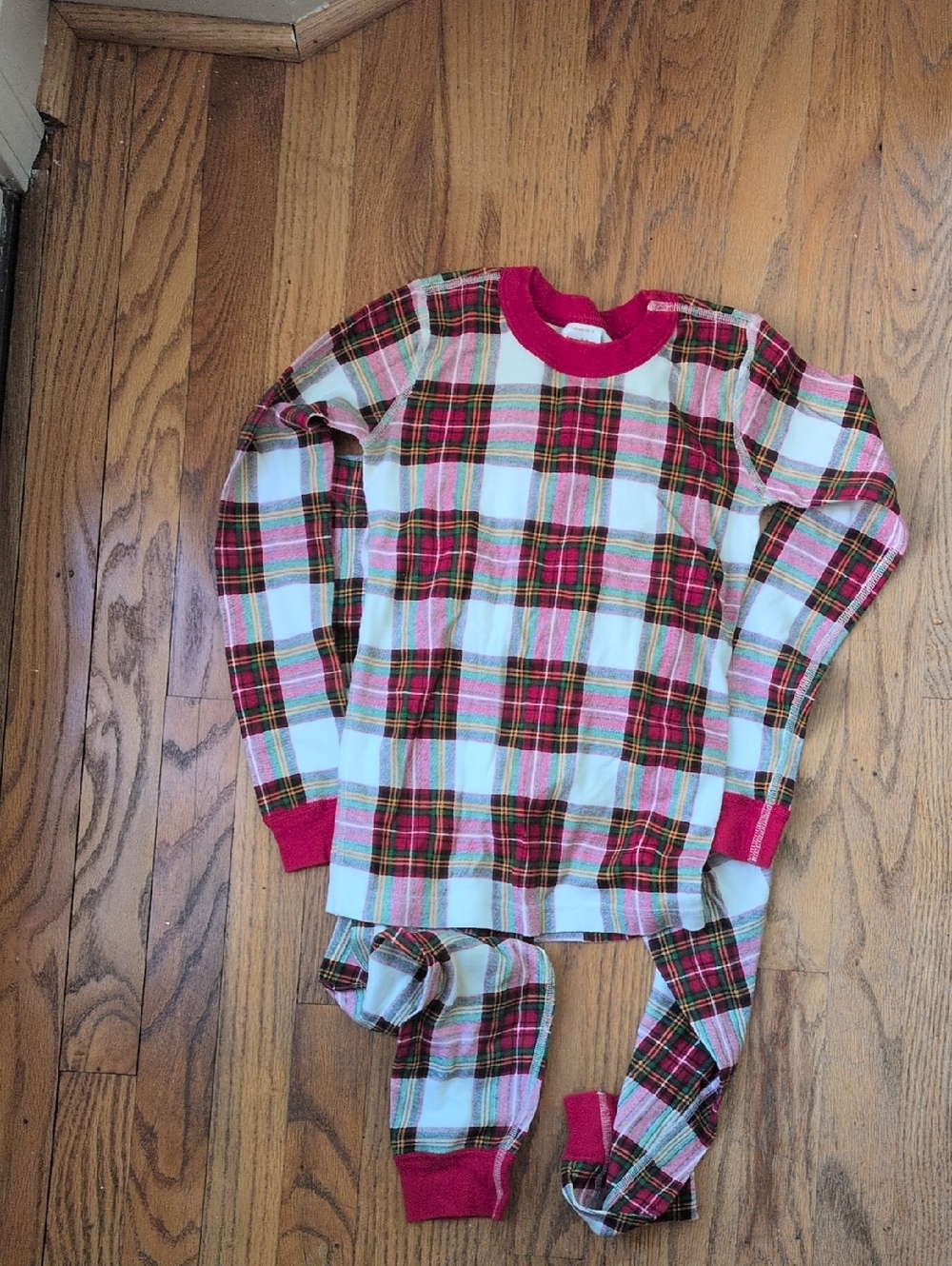 Hanna Andersson Red Plaid Kids Pajama Set